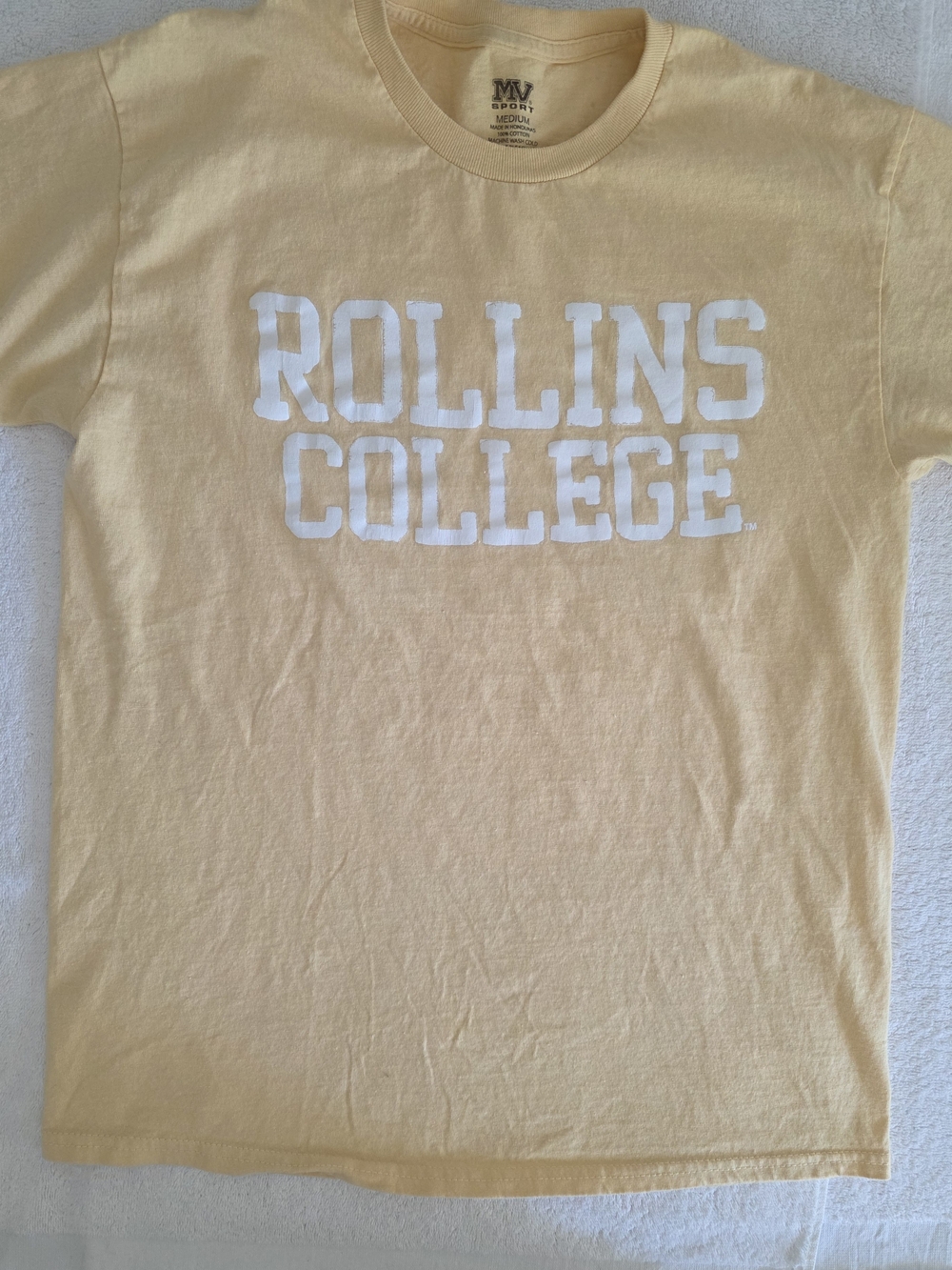 MV Sport Rollins College Yellow T-Shirt